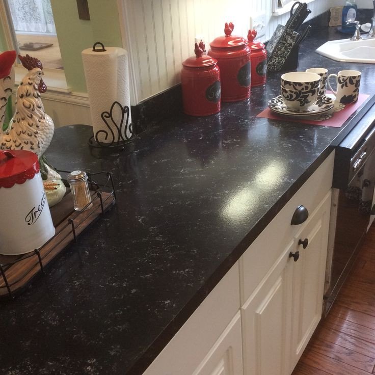 Best ideas about DIY Countertop Paint
. Save or Pin Faux granite counters for $80 using Giani Bombay Black Now.