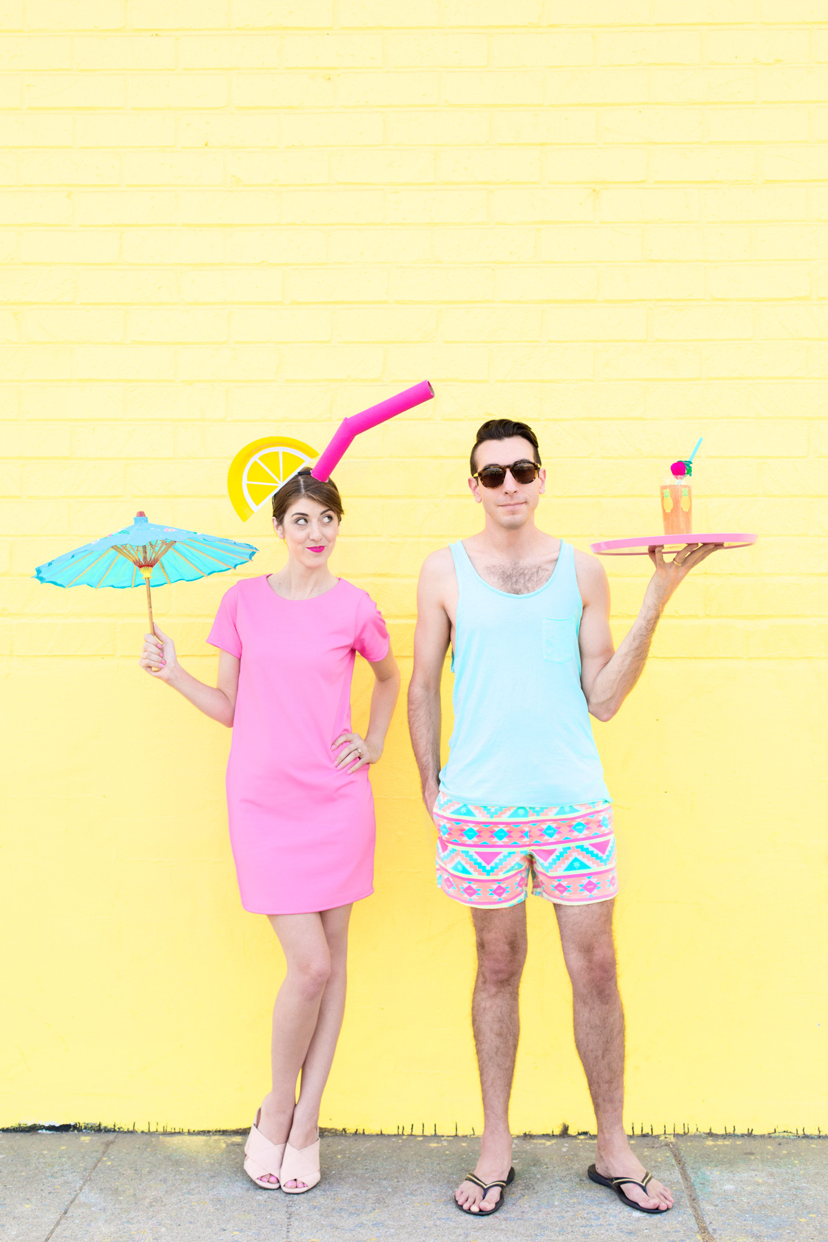 Best ideas about DIY Couple Costumes
. Save or Pin DIY Tropical Drink Pool Boy Couples Costume Studio DIY Now.