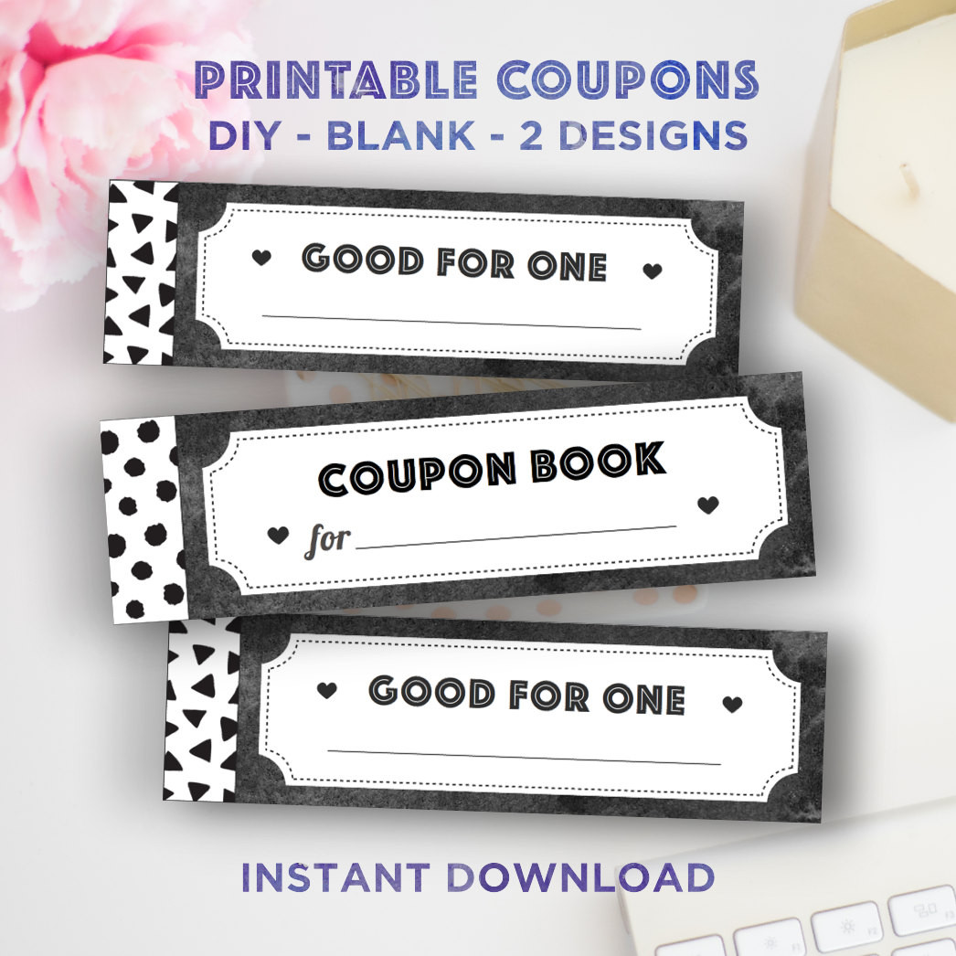 Best ideas about DIY Coupon Book
. Save or Pin Printable Coupon Book DIY Blank Vouchers by PrintablePineapple Now.