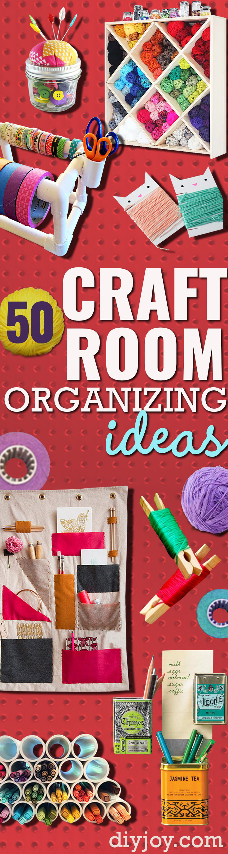 Best ideas about DIY Craft Organizing Ideas
. Save or Pin 50 Clever Craft Room Organization Ideas Now.