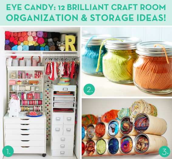 Best ideas about DIY Craft Organizing Ideas
. Save or Pin Eye Candy 12 Brilliant Craft Room Organization and Now.