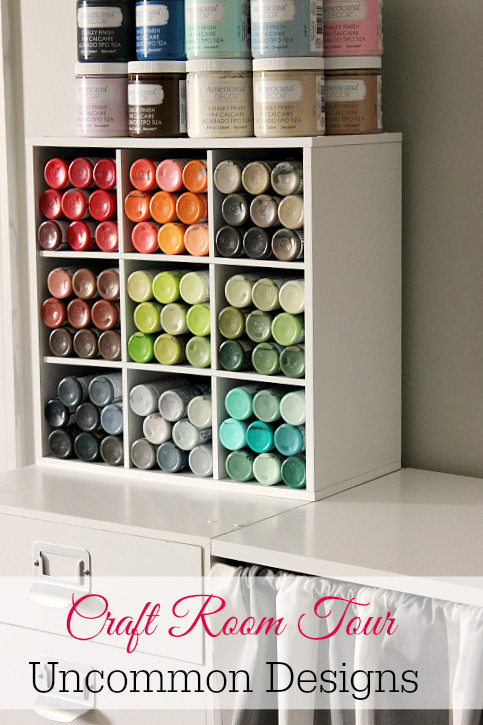 Best ideas about DIY Craft Paint Storage
. Save or Pin 50 Clever Craft Room Organization Ideas Now.