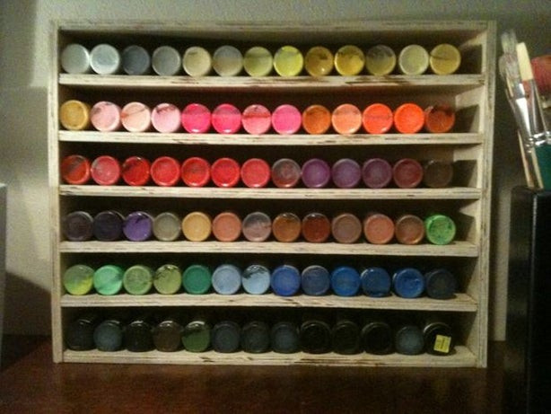 Best ideas about DIY Craft Paint Storage
. Save or Pin DIY Craft Paint Organizer Display from scrap wood All Now.