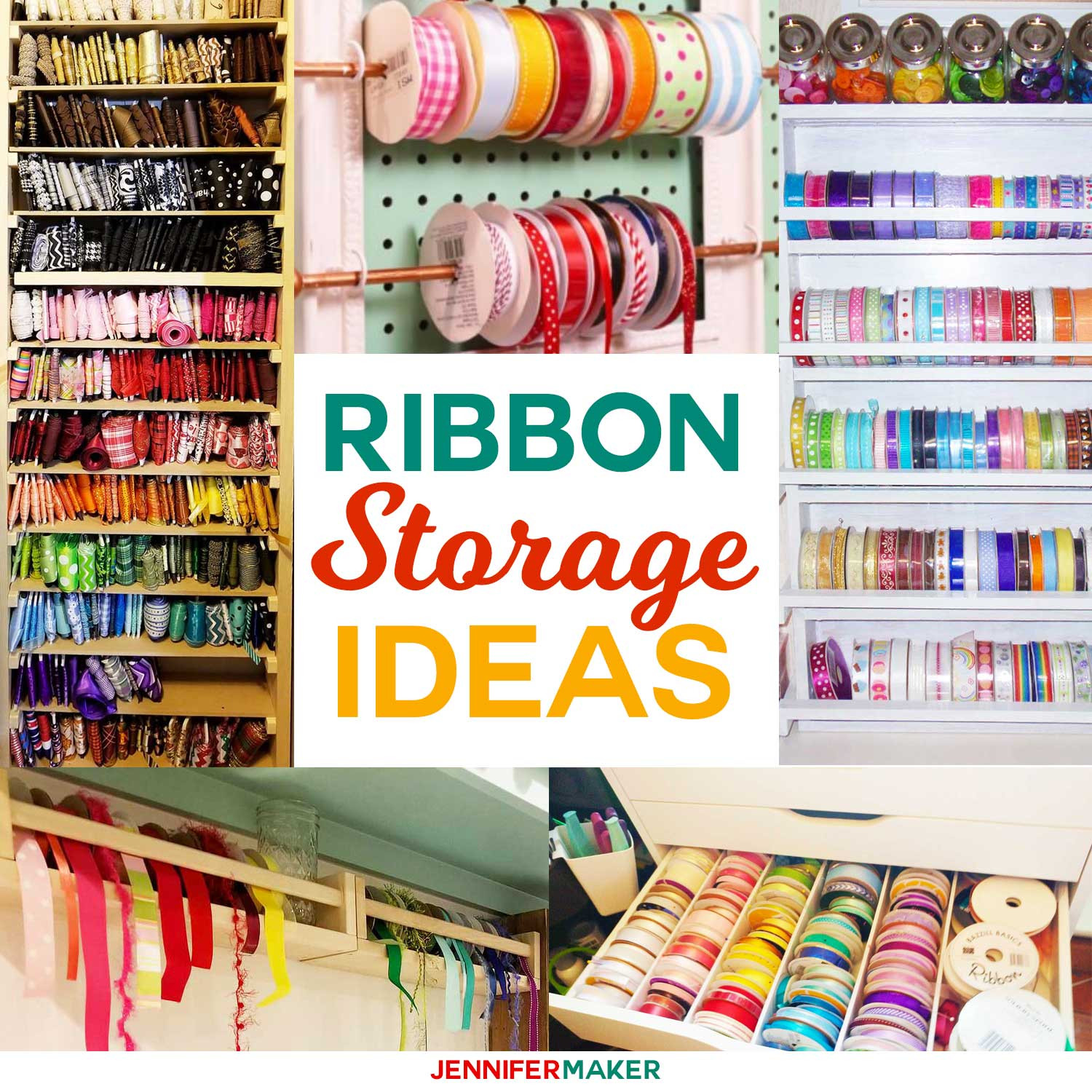 Best ideas about DIY Craft Storage Ideas
. Save or Pin DIY Ribbon Storage Organizers Racks & Shelves Jennifer Now.