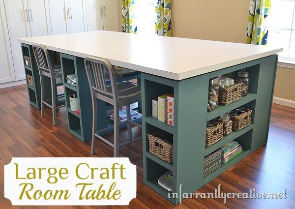 Best ideas about DIY Craft Table Plans
. Save or Pin DIY Craft Room Storage Table The Inspired Room Now.
