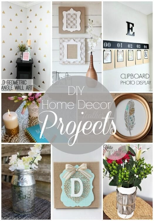 Best ideas about DIY Crafts For Home
. Save or Pin 20 DIY Home Decor Projects Link Party Features I Heart Now.
