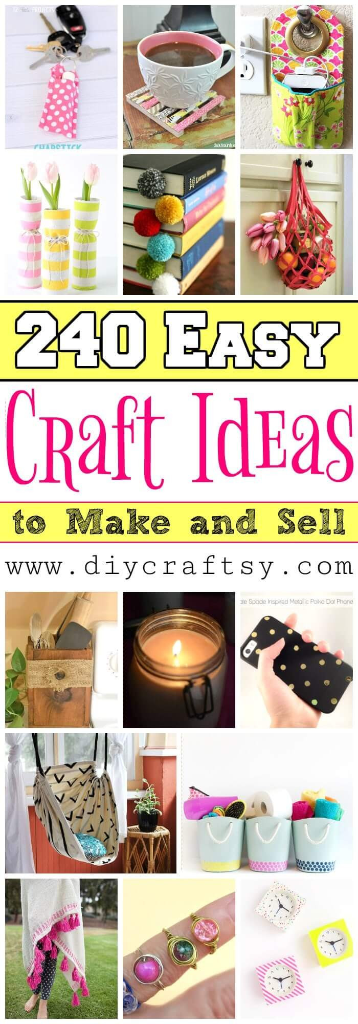 Best ideas about DIY Crafts To Sell
. Save or Pin 240 Easy Craft Ideas to Make and Sell DIY & Crafts Now.
