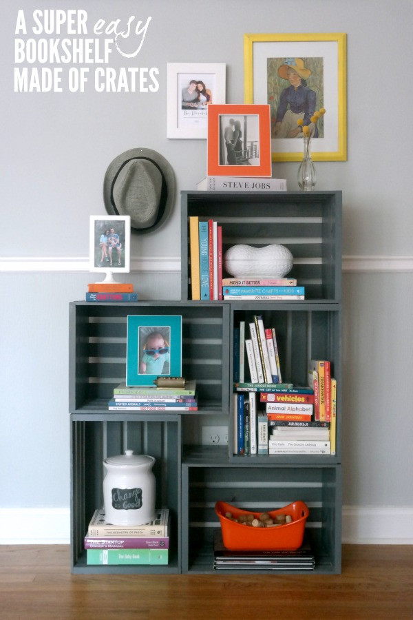 Best ideas about DIY Crate Bookshelf
. Save or Pin Crate Shelves 25 DIYs Now.