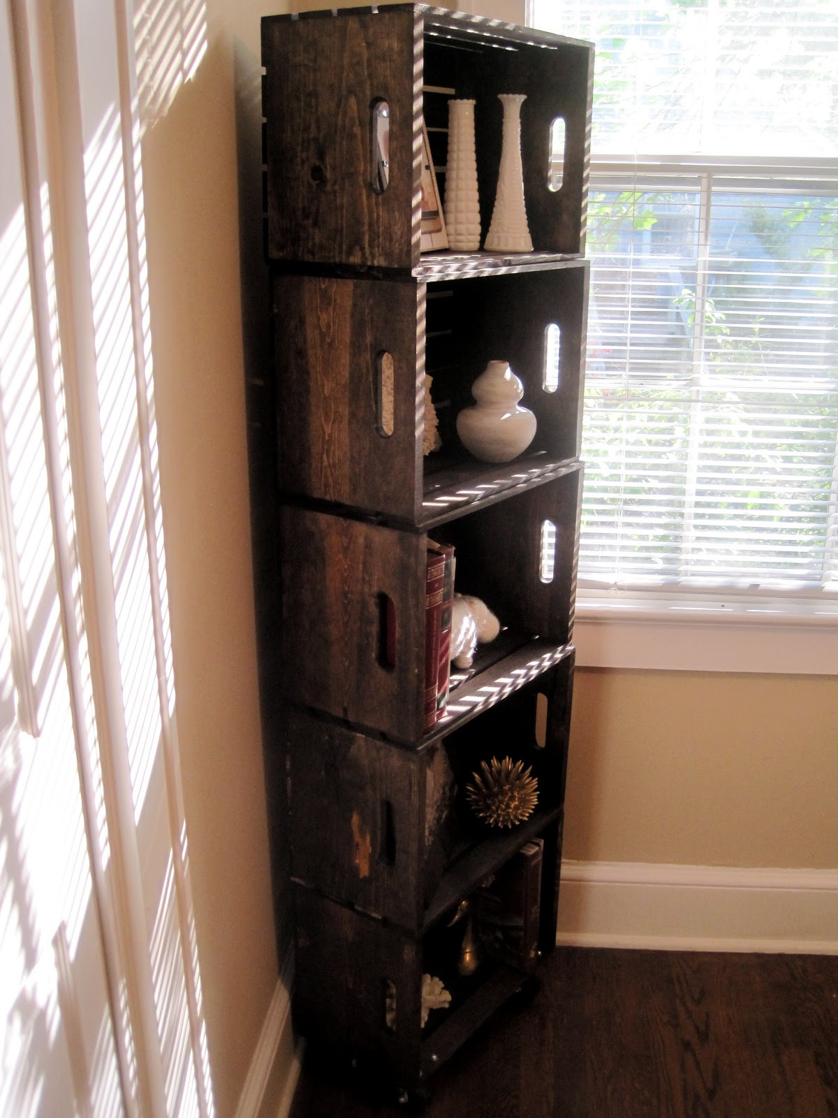 Best ideas about DIY Crate Bookshelf
. Save or Pin Southern DIY Diary Wood crate bookshelf How to Now.