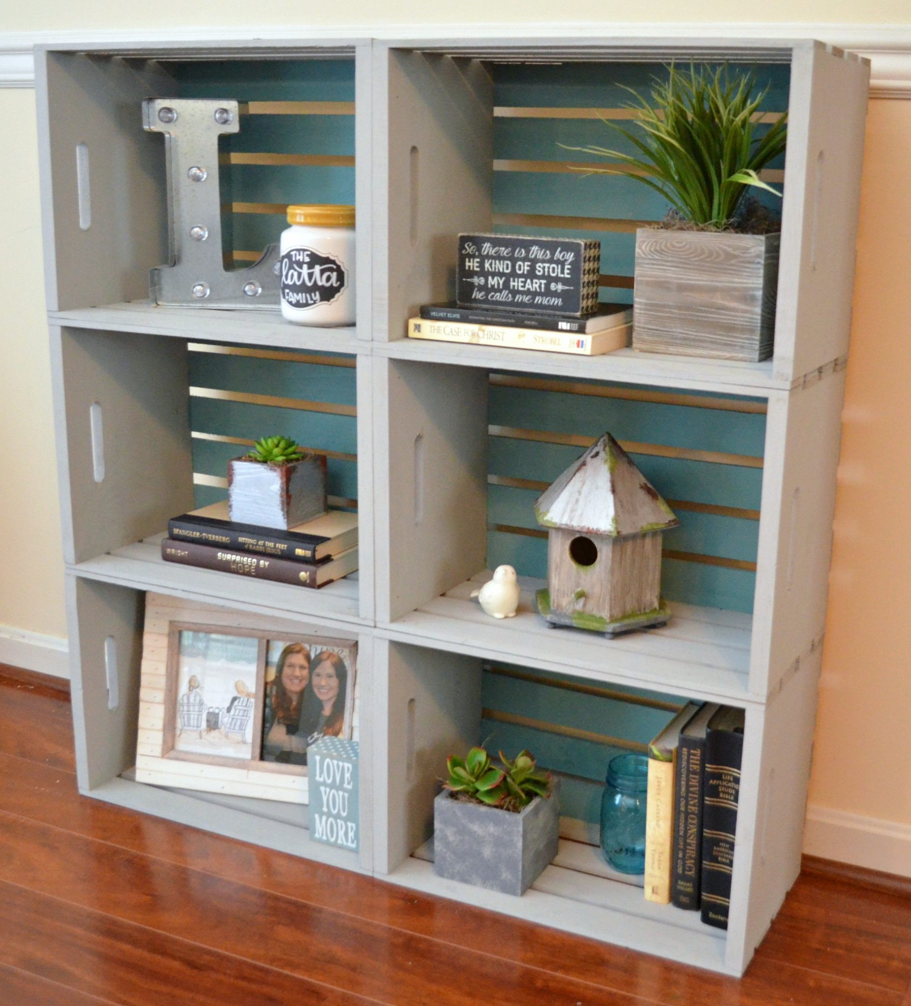 Best ideas about DIY Crate Bookshelf
. Save or Pin DIY Crate Bookcase Amy Latta Creations Now.