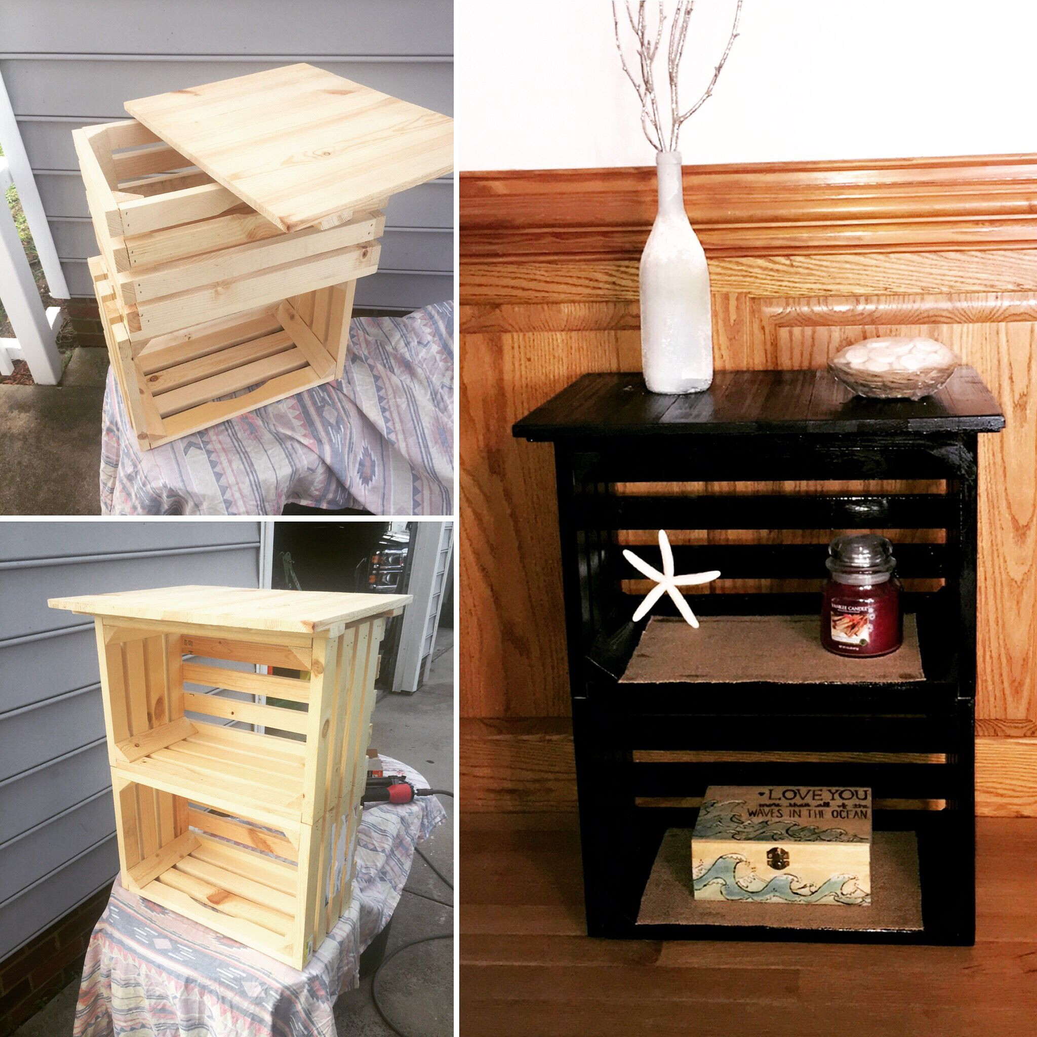 Best ideas about DIY Crate Furniture
. Save or Pin Diy crate nightstand $30 Pallet Craft Ideas Now.