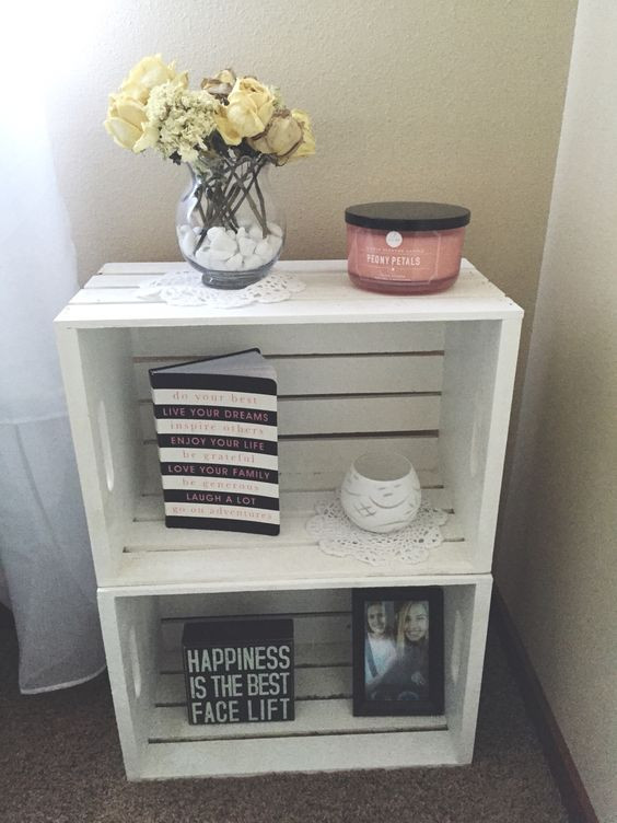 Best ideas about DIY Crate Nightstand
. Save or Pin Crates Diy nightstand and Michael o keefe on Pinterest Now.