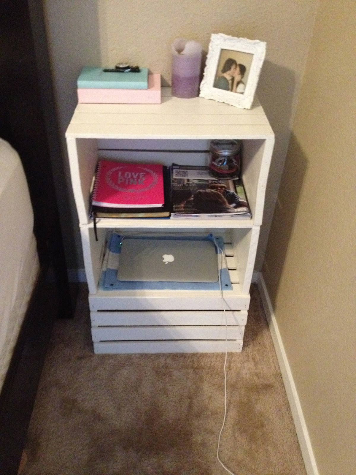 Best ideas about DIY Crate Nightstand
. Save or Pin Modestly Creative Crafts DIY Crate Nightstand Now.