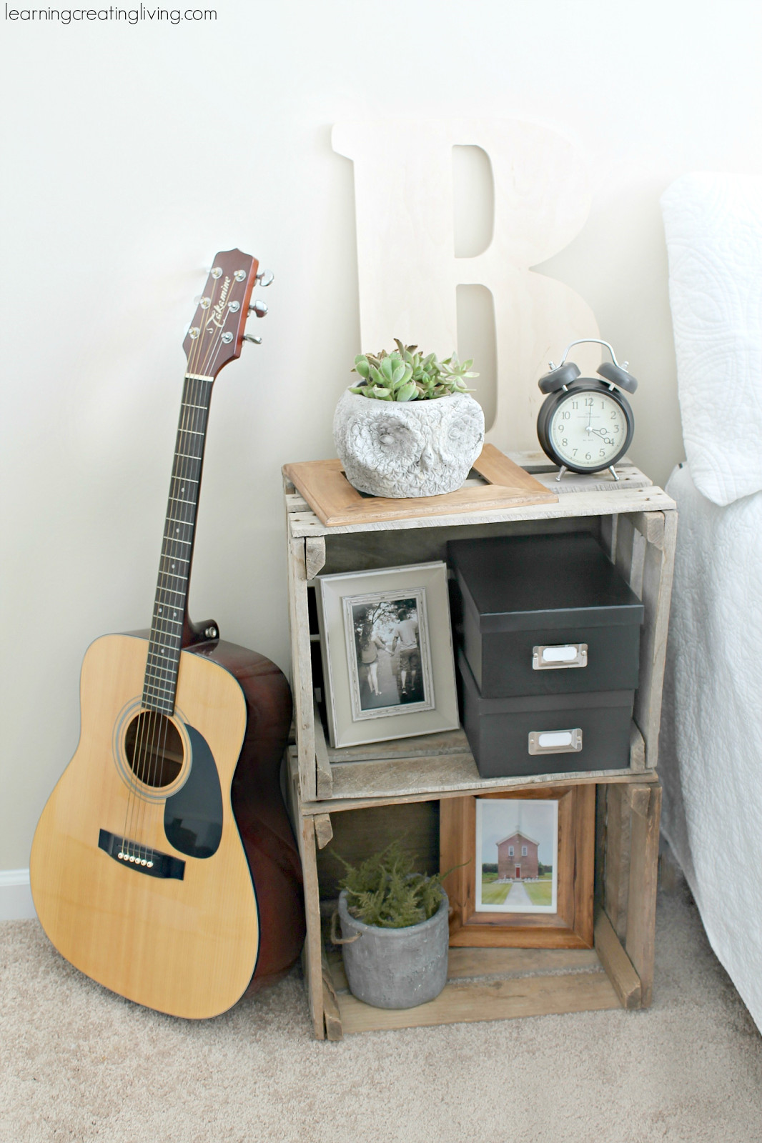 Best ideas about DIY Crate Nightstand
. Save or Pin 10 DIY Bedroom Nightstand Ideas Now.