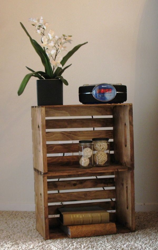 Best ideas about DIY Crate Nightstand
. Save or Pin DIY Nightstand Ideas Now.