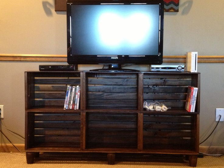 Best ideas about DIY Crate Tv Stand
. Save or Pin TV stand made from crates Matches the coffee table Now.