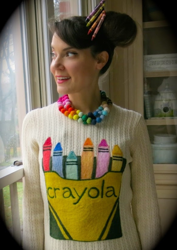 Best ideas about DIY Crayon Costume
. Save or Pin Cassie Stephens DIY A Crayola Sweater and a Giveaway Now.