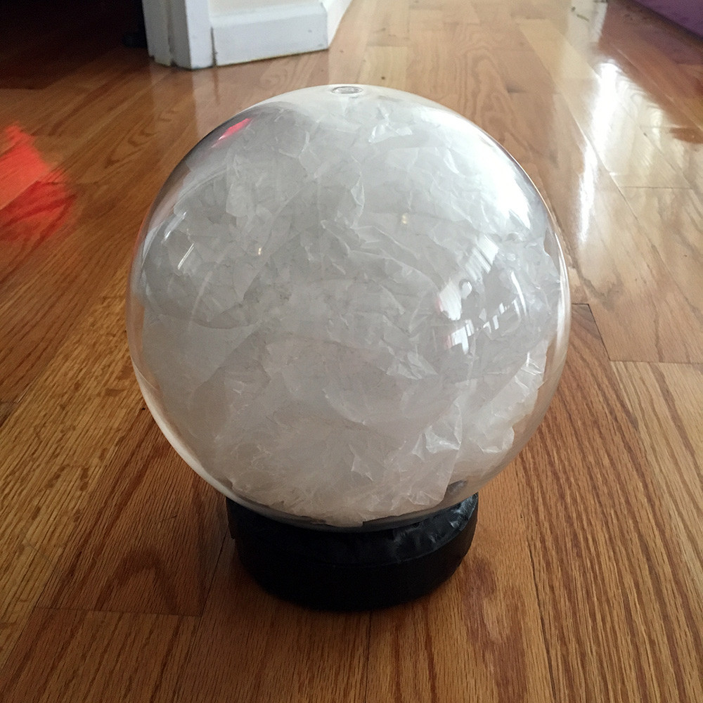 Best ideas about DIY Crystal Ball
. Save or Pin Crystal ball decoration for my séance Halloween party Now.