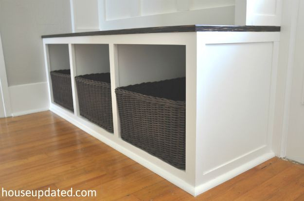 Best ideas about DIY Cubbies Plans
. Save or Pin How to Build an Entry Bench with Cubbies and Baskets for Now.