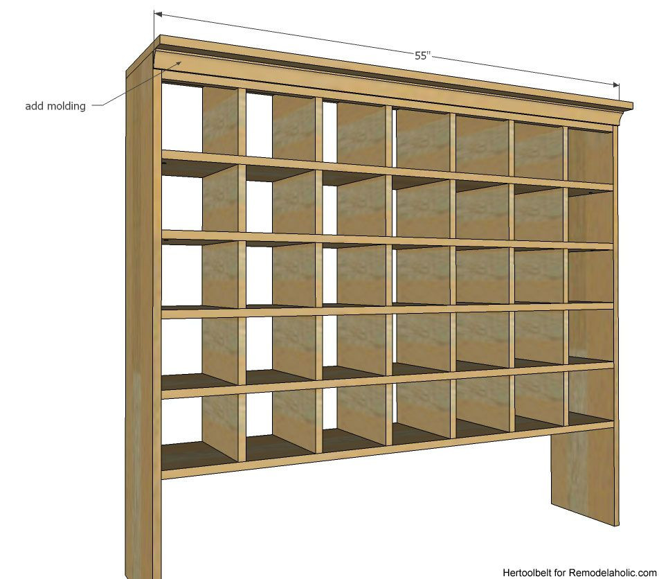 Best ideas about DIY Cubby Storage Plans
. Save or Pin Inspired by a vintage mail sorter this DIY shoe cubby is Now.