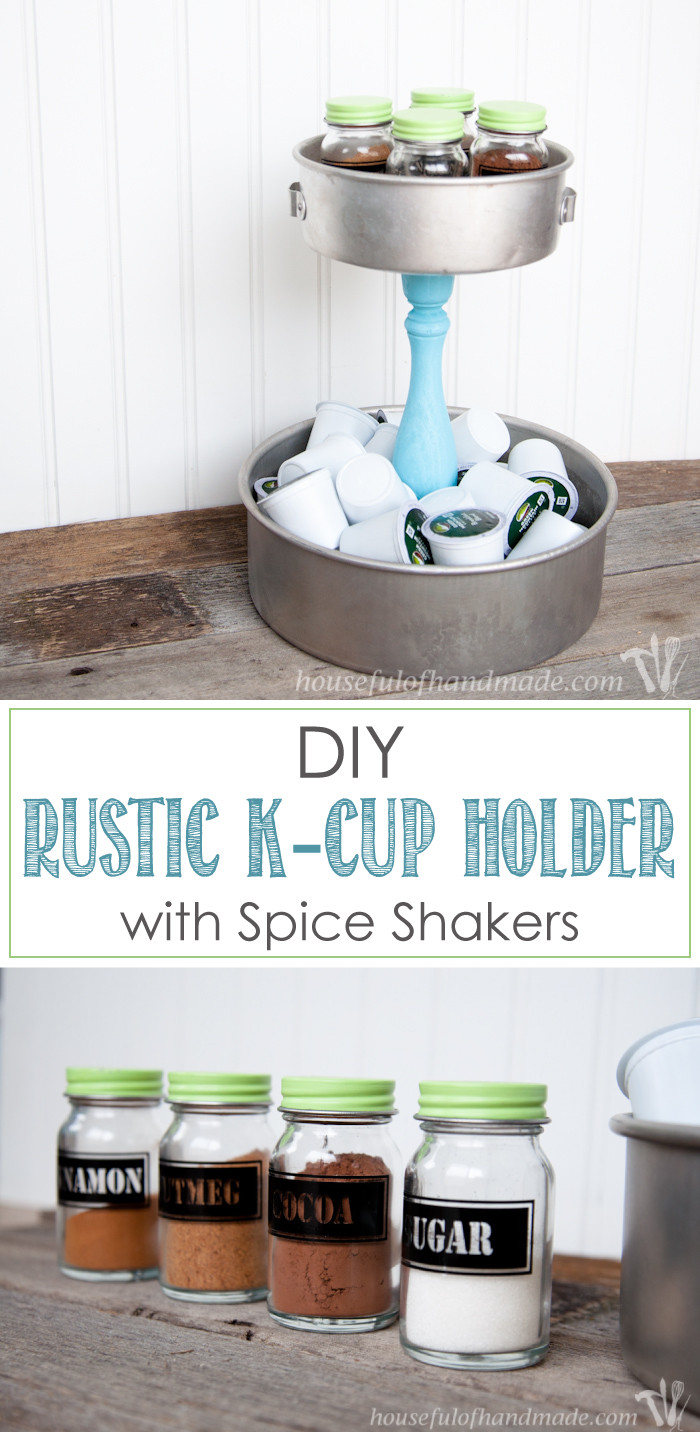 Best ideas about DIY Cup Holder
. Save or Pin DIY Rustic K cup Holder with Spice Shakers a Houseful of Now.