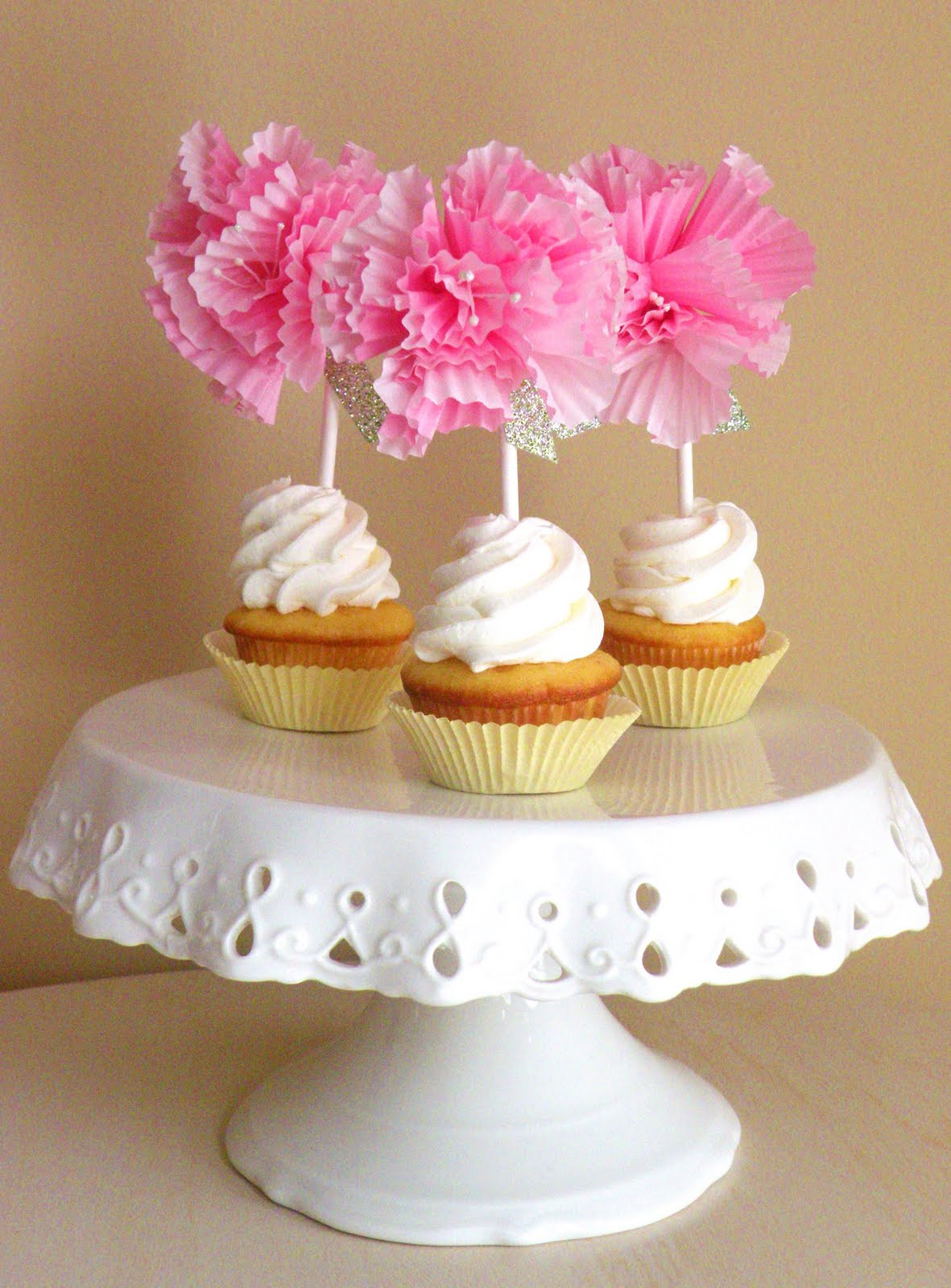 Best ideas about DIY Cupcake Liners
. Save or Pin Icing Designs DIY Cupcake liner flower toppers Now.