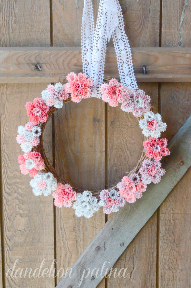 Best ideas about DIY Cupcake Liners
. Save or Pin DIY Cupcake Liner Wreath Dandelion Patina Now.