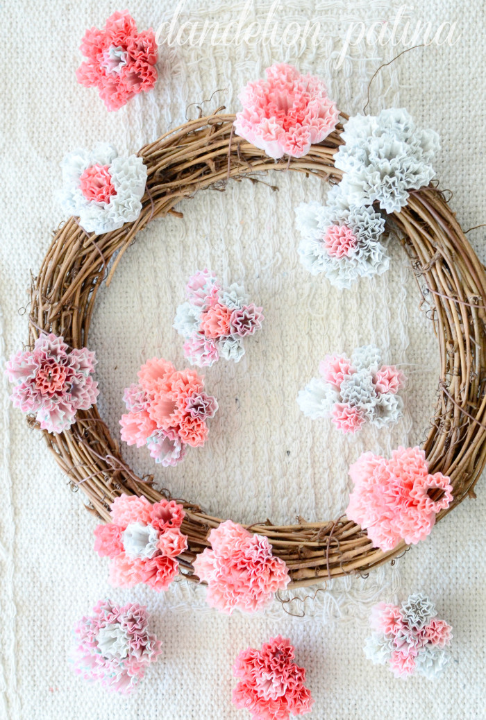 Best ideas about DIY Cupcake Liners
. Save or Pin DIY Cupcake Liner Wreath Dandelion Patina Now.