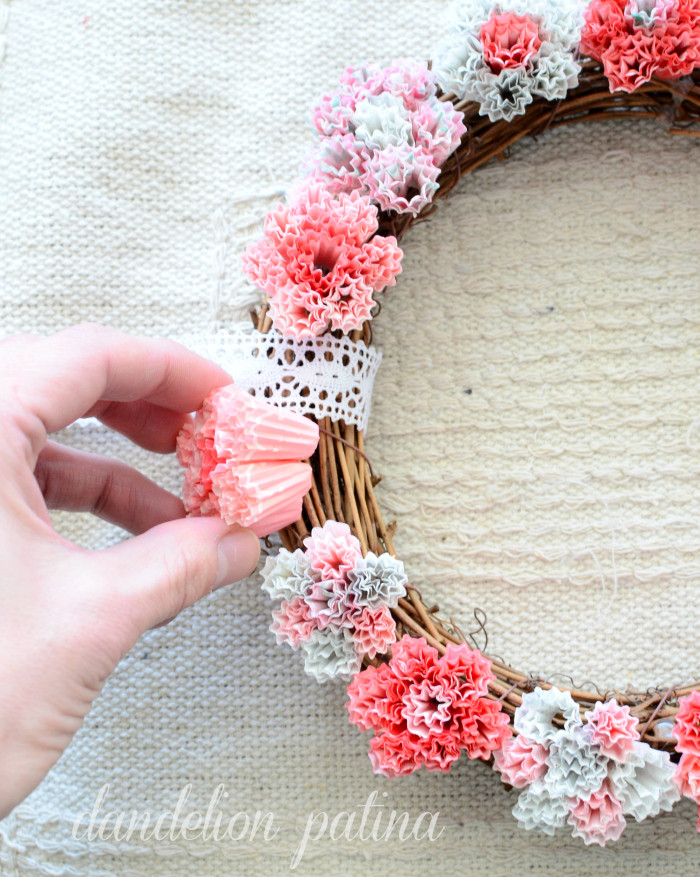 Best ideas about DIY Cupcake Liners
. Save or Pin DIY Cupcake Liner Wreath Dandelion Patina Now.