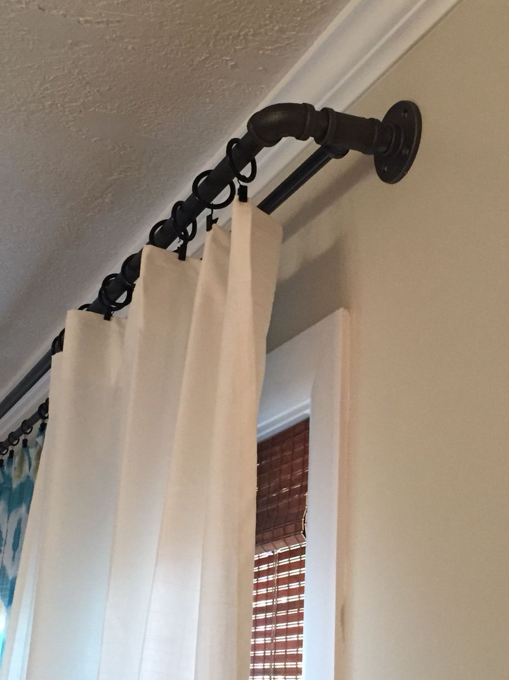Best ideas about DIY Curtain Rods
. Save or Pin DIY double industrial conduit curtain rod Now.
