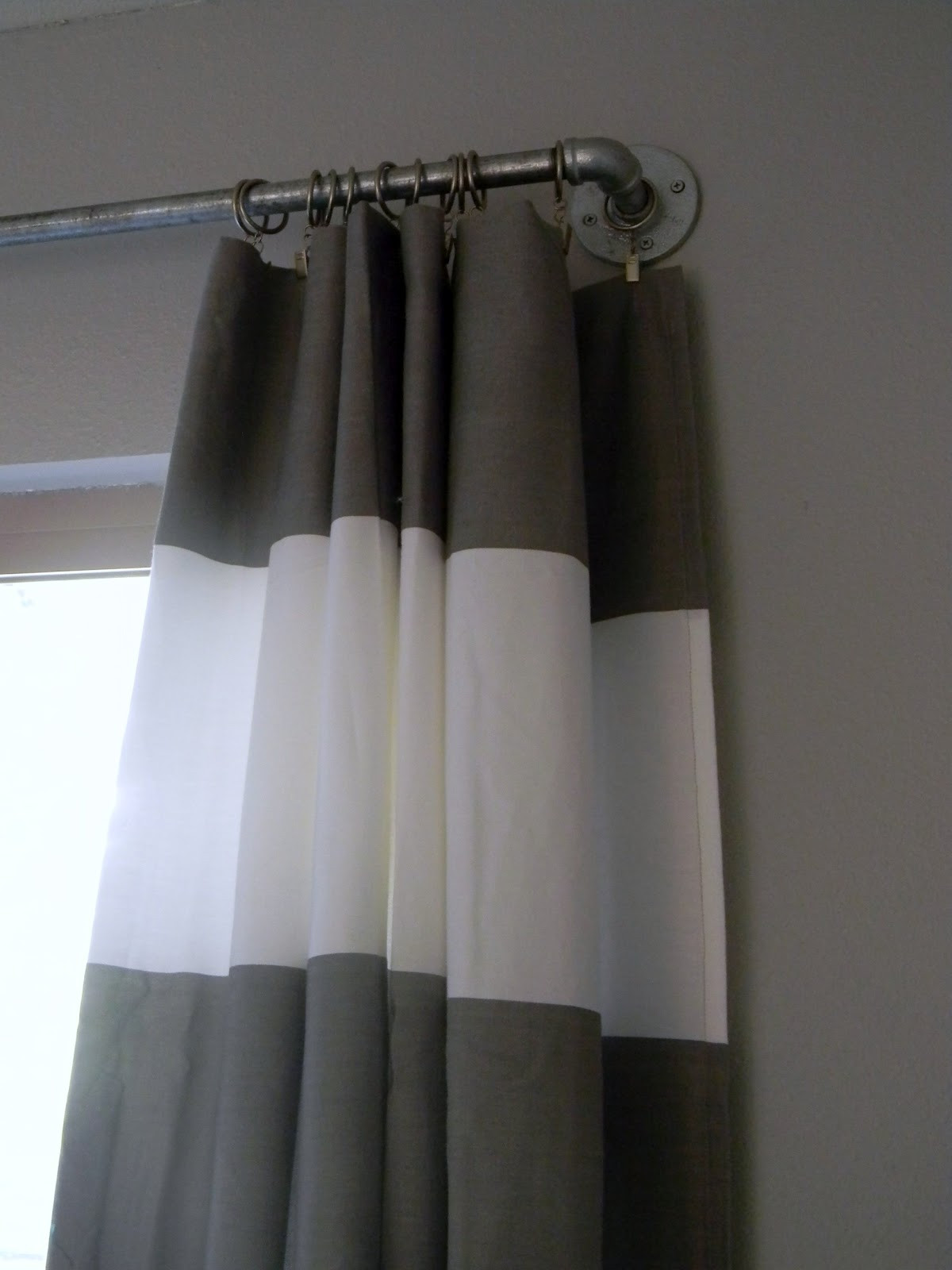 Best ideas about DIY Curtain Rods
. Save or Pin DIY West Elm Curtain Rod & Striped Curtains Now.
