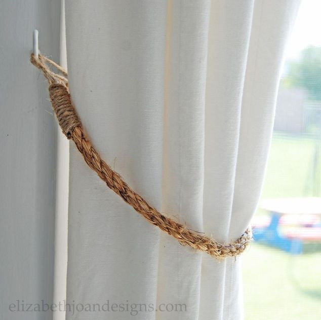 Best ideas about DIY Curtain Tie Back
. Save or Pin 10 Super Awesome DIY Curtain Tie Backs Now.