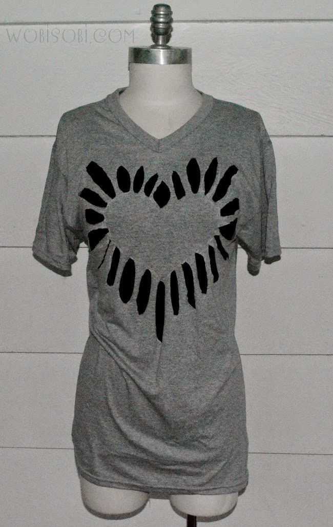 Best ideas about DIY Cut Out Shirt
. Save or Pin WobiSobi Heart Cut out Shirt DIY Now.