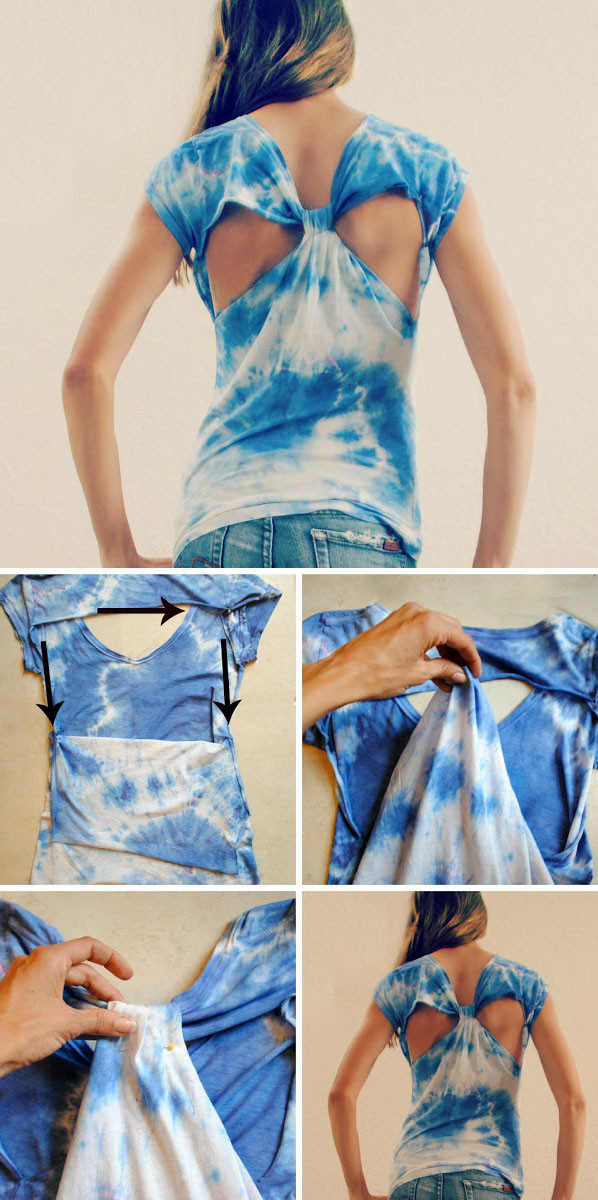 Best ideas about DIY Cut Out Shirt
. Save or Pin 40 Simple No Sew DIY Clothing Hacks Designs And Ideas Now.