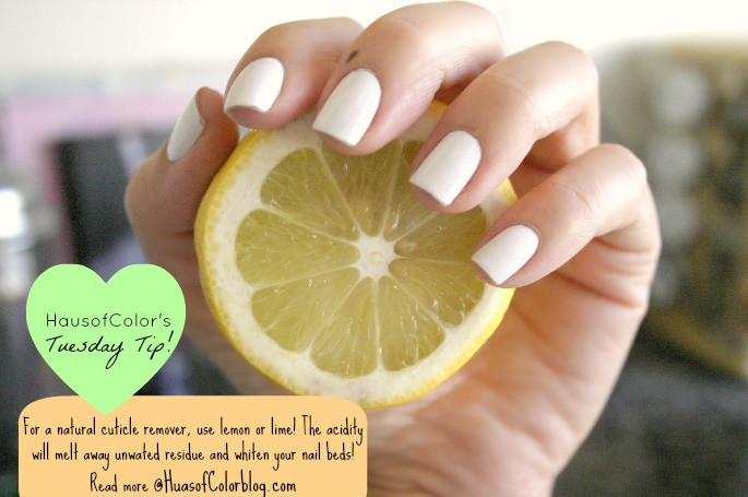 Best ideas about DIY Cuticle Remover
. Save or Pin HAUSOFCOLOR Tuesday Tip All natural cuticle remover Now.