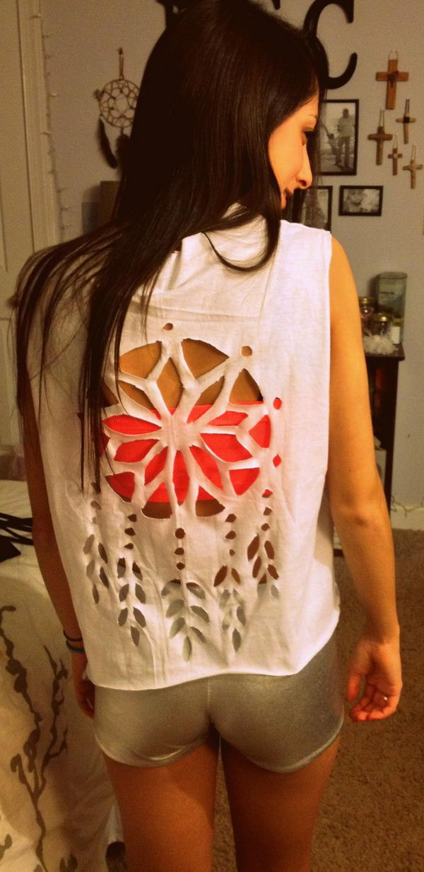 Best ideas about DIY Cutting T Shirt
. Save or Pin 25 DIY T Shirt Cutting Ideas for Girls Hative Now.