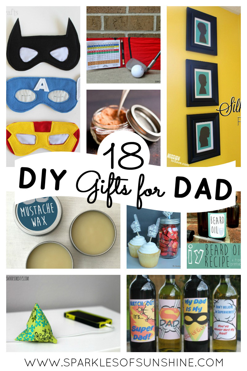 Best ideas about DIY Dad Gift
. Save or Pin 18 DIY Gifts for Dad Sparkles of Sunshine Now.