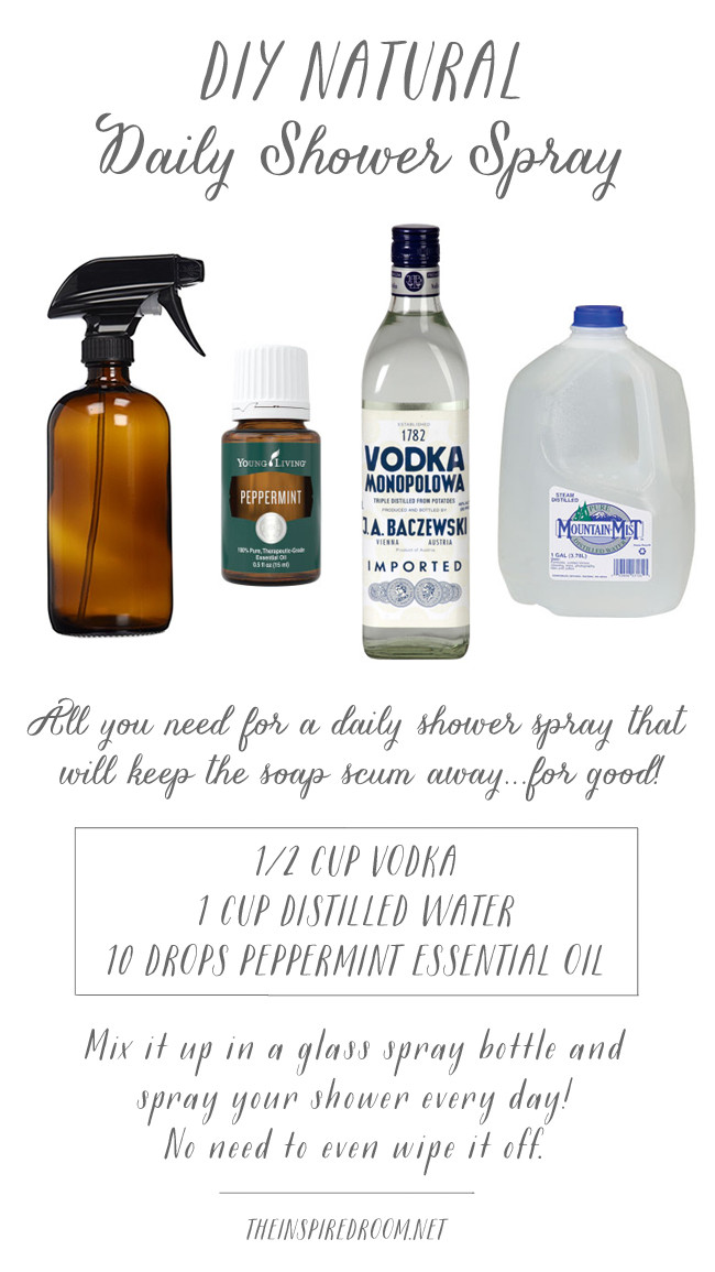 Best ideas about DIY Daily Shower Cleaner
. Save or Pin DIY Natural Daily Shower Spray The Inspired Room Now.