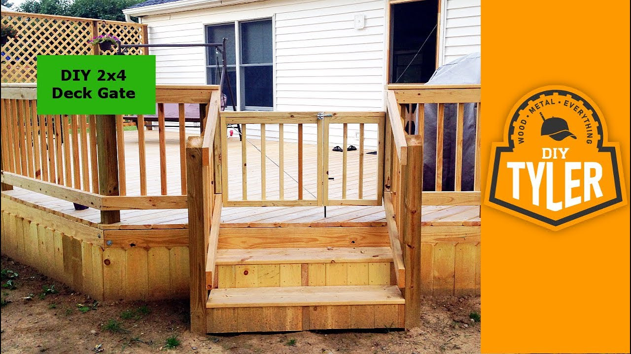 Best ideas about DIY Deck Gates
. Save or Pin DIY 2x4 Deck Gate 003 Now.