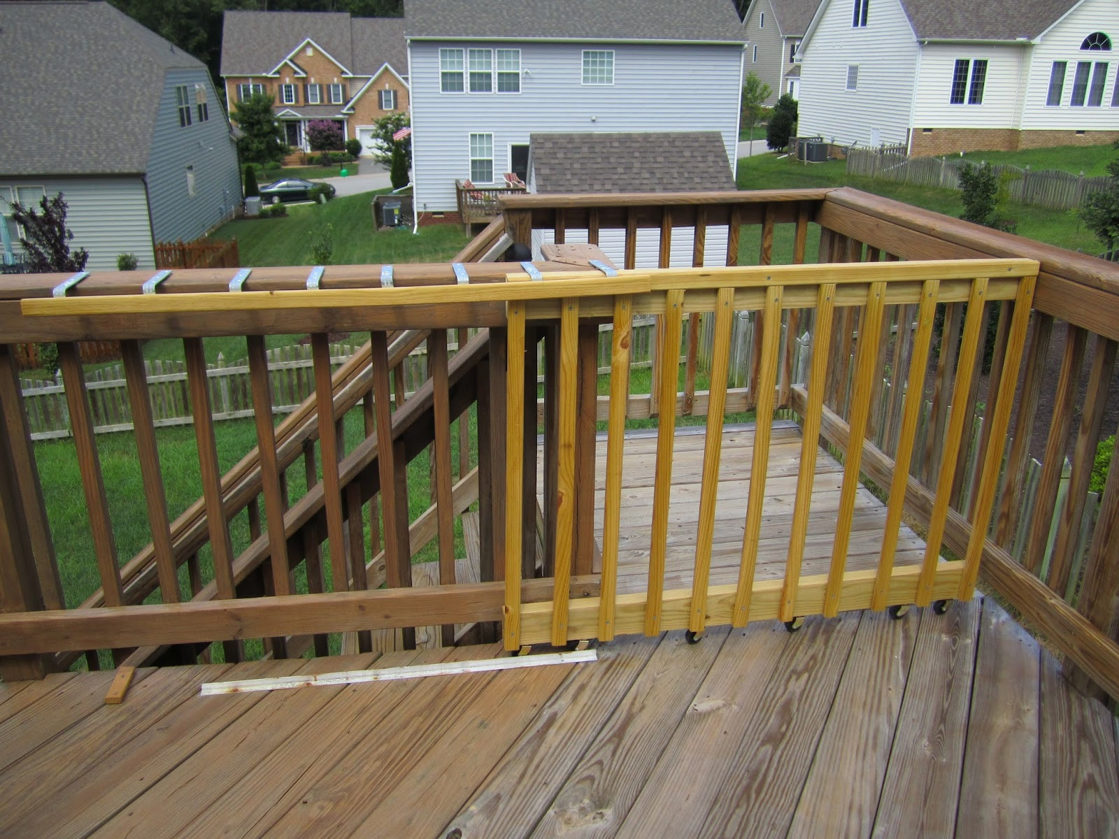 Best ideas about DIY Deck Gates
. Save or Pin My 2 Jobs DIY A Sliding Gate for my Deck Now.