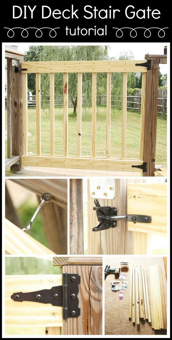 Best ideas about DIY Deck Gates
. Save or Pin How to Build Your Own Deck Stair Gate Now.