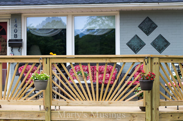 Best ideas about DIY Deck Railing Ideas
. Save or Pin Make Your Deck Unique With a Sunburst Deck Railing Now.