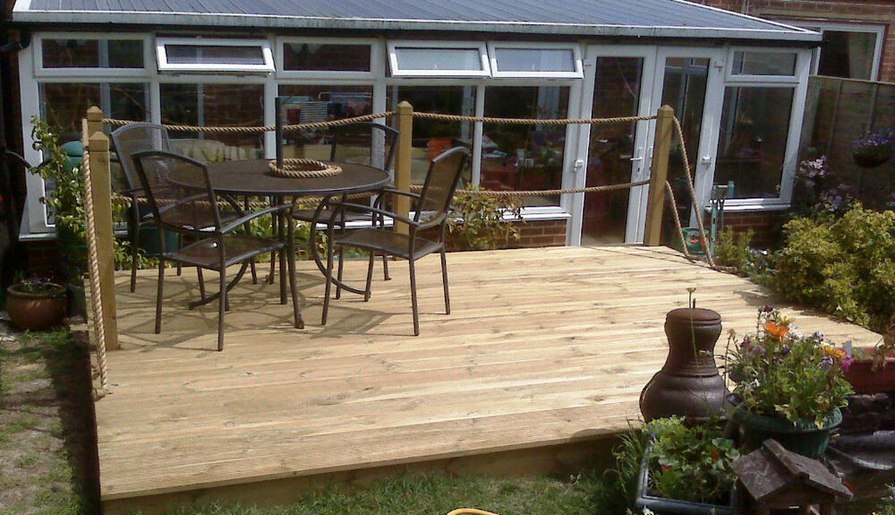 Best ideas about DIY Decking Kits
. Save or Pin raised deck kit 4m boards x 4 2m timber garden patio Now.