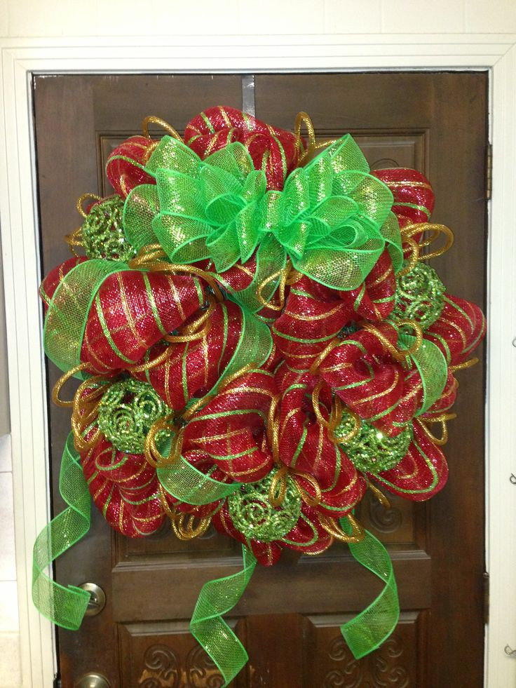 Best ideas about DIY Deco Mesh Wreath
. Save or Pin 300 best images about Crafts Christmas Wreaths on Now.