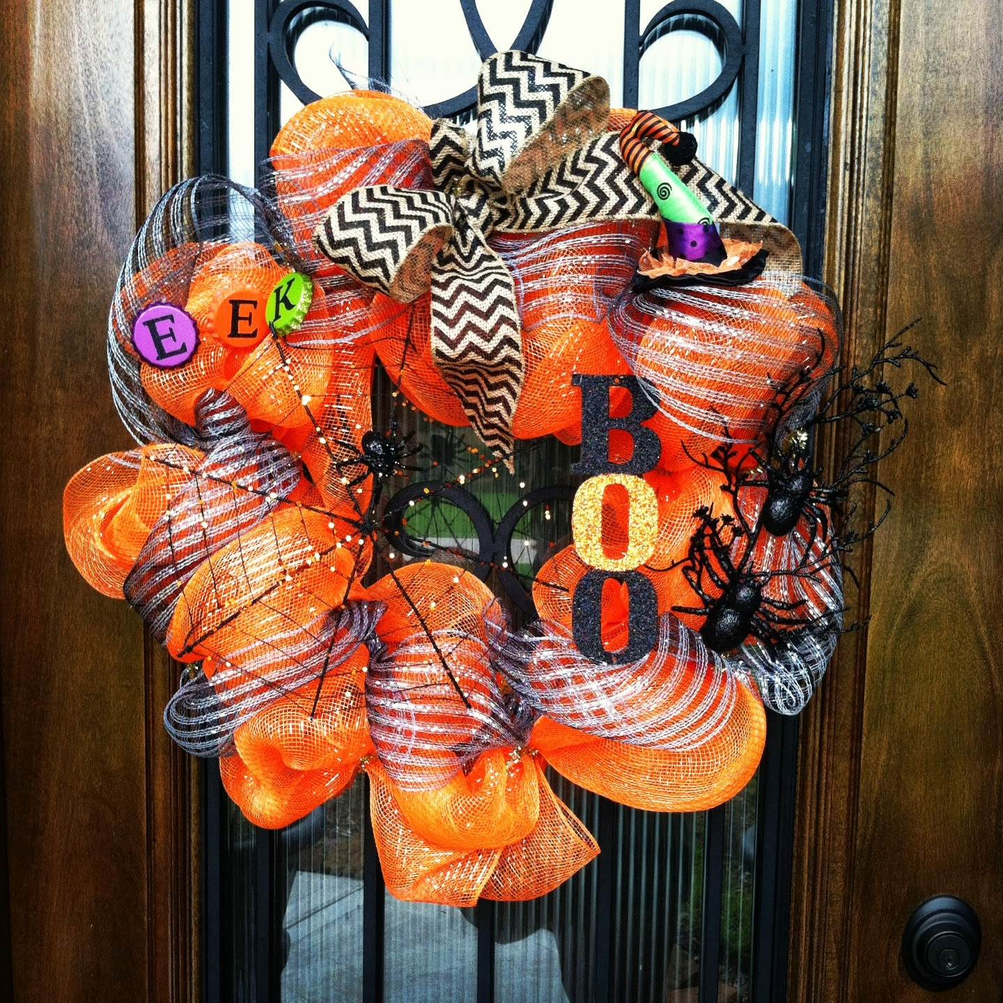 Best ideas about DIY Deco Mesh Wreath
. Save or Pin DIY Deco Mesh Halloween Wreath Now.