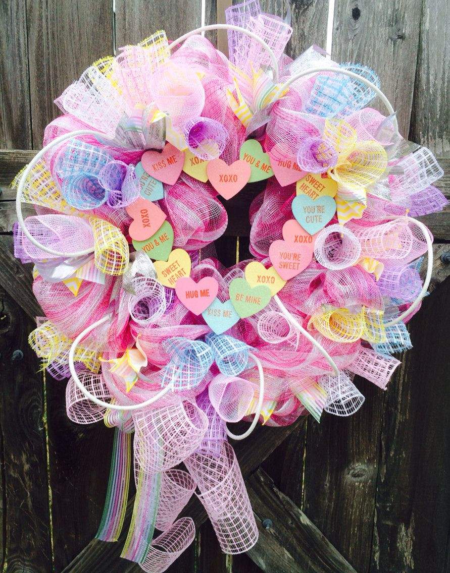 Best ideas about DIY Deco Mesh Wreath
. Save or Pin Valentine Wreath Deco Mesh Valentine Wreath Sweetheart Now.