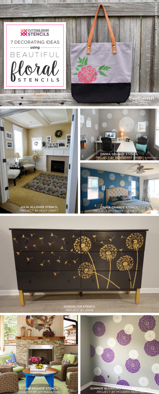 Best ideas about DIY Decorating Blogs
. Save or Pin 7 Decorating Ideas Using Beautiful Floral Stencils Now.