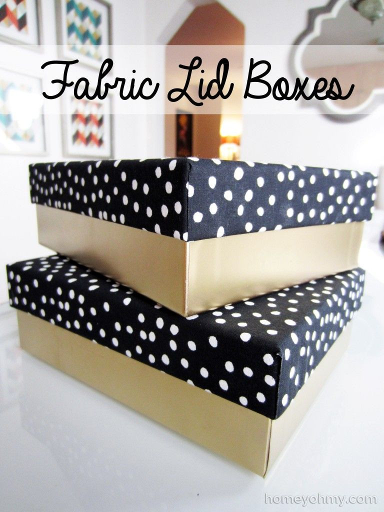 Best ideas about DIY Decorative Boxes
. Save or Pin DIY Fabric Lid Boxes Now.