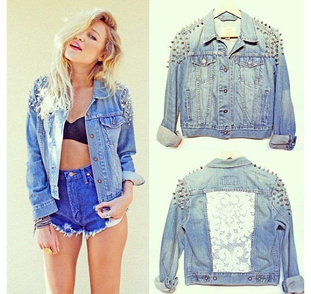 Best ideas about DIY Denim Jacket
. Save or Pin 73 best DIY Refashion Denim jacket images on Pinterest Now.