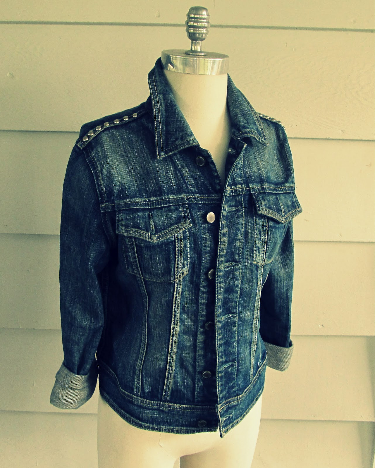 Best ideas about DIY Denim Jacket
. Save or Pin WobiSobi Studded Denim Jacket DIY Now.